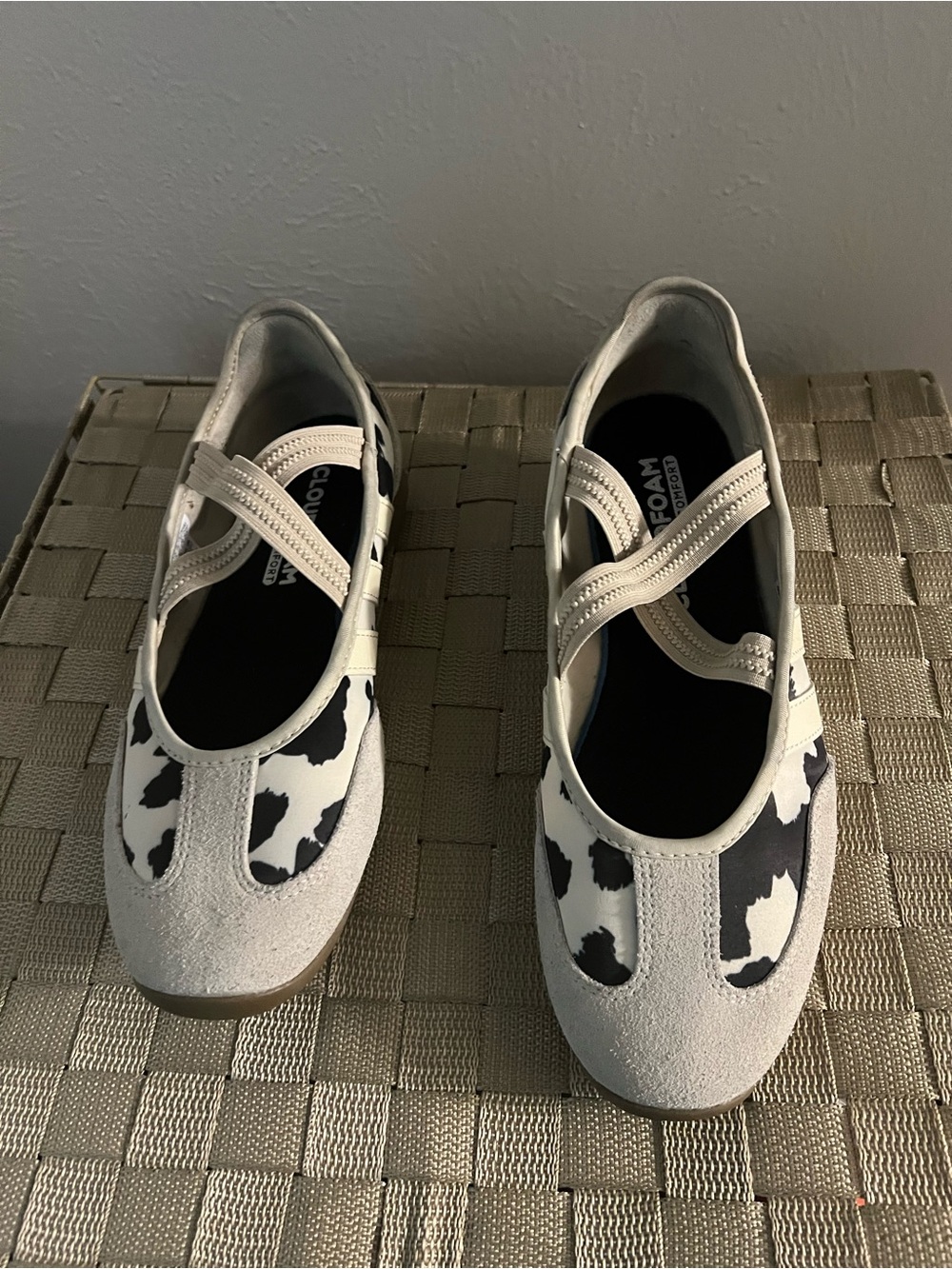 Mary Jane  Adidas women Shoes in Black & White Cow Print
